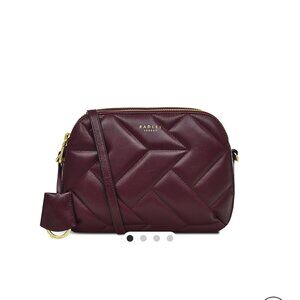 NWT $208 Radley London Dukes Place Quilt Medium Cross Body bag Embossed Leather